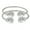 Silver, variant on Pharaoh Head .925 Sterling Silver West Indian Bangles, 1 pair