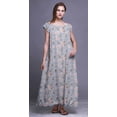 thumbnail image 4 of Bimba Vêtements de Nuit pour Femmes Chemise de Nuit Imprimée Robe Longue Maxi en Rayonne, 4 of 4