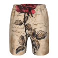 thumbnail image 3 of Balery Vintage Rose Botanical Art Traje de Baño Estilo Hawaiano para Hombre, Shorts de Secado Rápido con Bolsillos-X-Large, 3 of 6