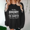 thumbnail image 5 of Njoeus Womens Long Sleeve Comfy T-Shirts Funny Letter Printed Graphic Shirts Casual Loose Crew Neck Pullover Sweatshirt for Women Girls Trendy Black L, 5 of 6