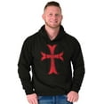thumbnail image 3 of Medieval Knight Templar Christian Hoodie Sweatshirt Women Men Brisco Brands S, 3 of 6