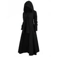 thumbnail image 3 of Dezsed Women Gothic Vintage Casual Long Hoodies Sweatshirt Long Sleeve Plus Size Loose Tunic Tops Hooded Dress Cape Sweatshirt Black XXXL, 3 of 7