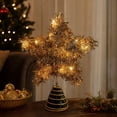 thumbnail image 6 of Orangide Christmas Lighted Tree Topper Star Tinsel Pentagram Glowing Decor for Xmas Holiday Indoor Home Party, 6 of 6