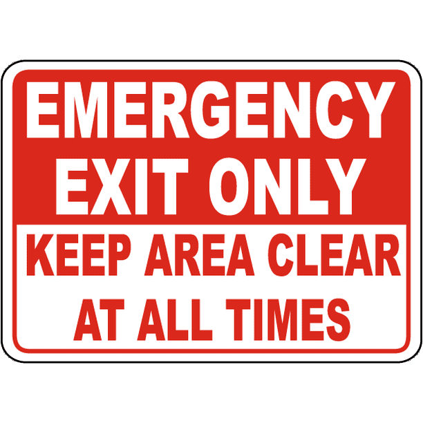 Vinyl Stickers Bundle Safety and Warning Signs Stickers Emergency