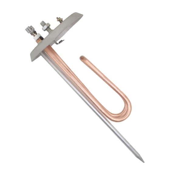 Electric Heating Element Tube Heating Rod with 2 Temperature Control Hole for Ariston Water Heater Brass Heat Tube 50L 1200W