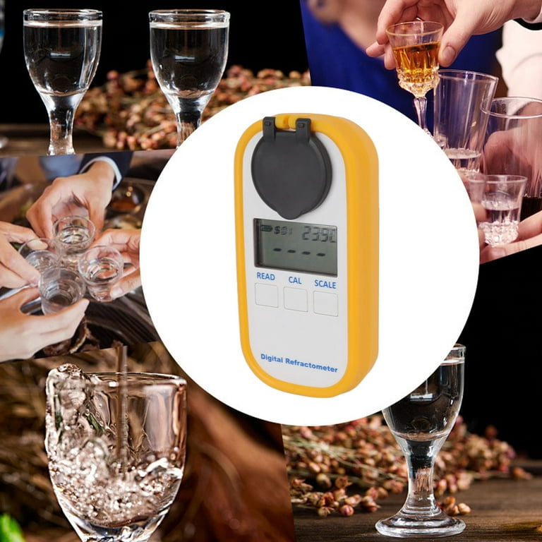 Digitales Refraktometer Alkohol (Masse- / Volumenprozent, Brix, R.I.)),  332,77 €
