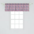 thumbnail image 2 of Ambesonne Owl Print Window Valance, Colorful Birds, 42" x 18", Multicolor, 2 of 3