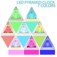 thumbnail image 4 of 1 Pack Colorful Lights Change Color Alarm Clock  Students Wake Up Alarm Clock  Dormitory Bedside Clock Led Clock, 4 of 11