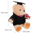 thumbnail image 2 of KAKOWELY Oso de peluche de graduación, adorable oso de peluche, juguete de dibujos animados, oso de peluche, regalo, 2 of 5