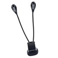 thumbnail image 4 of Clip On Music Stand Book Reading Mini Double Adjustable Arms Light Led Lamp (8 Beads), 4 of 5