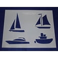 thumbnail image 4 of 6 Pieces of 14 Mil Mylar 8" X 10" Nautical Stencils- Painting /Crafts/ Templates, 4 of 7
