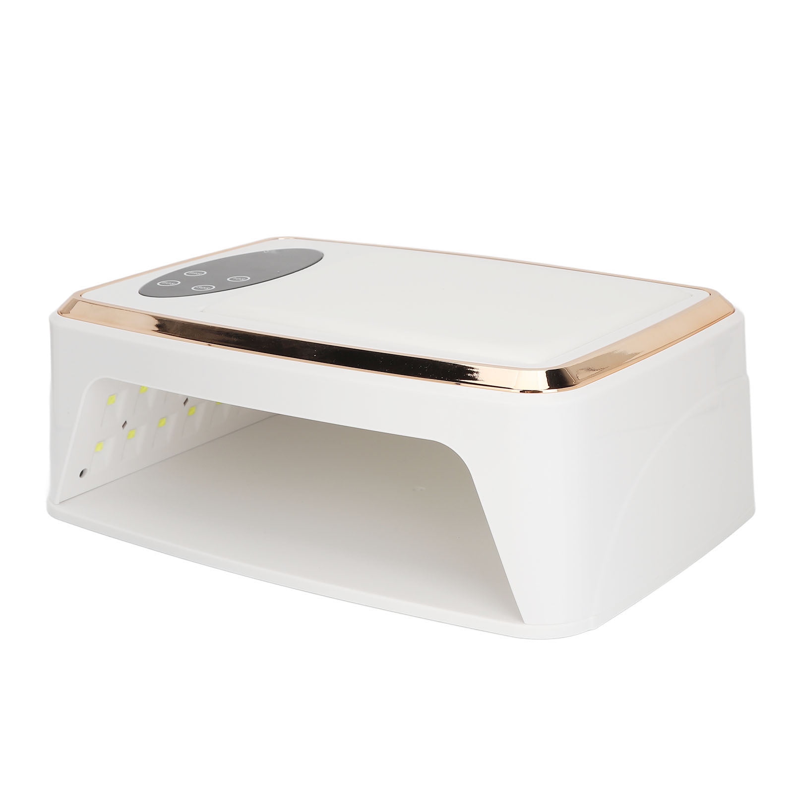 YAHHU UV Nail Dryer with Arm Rest Fast Dry 90pcs Lamp Chips 10S/30s/60s/99s UV LED Nail Gel Lamp for Home Salon Use 100-240V US Plug 11.41 inches / 29 cm