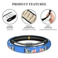 thumbnail image 6 of Lsque Bluey Pattern Elastic Stretch Steering Wheel Cover,Universal 15 inch, Microfiber Breathable Ice Silk, Anti-Slip, Odorless, Easy Carry, 6 of 7