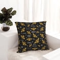 thumbnail image 6 of Yiaed Hohey Bee Golden Embroidery Print Pillow Covers Super Soft Decorative Square Throw Pillow Covers Case Cushion Covers for Sofa Couch Bedroom Car Decor（No pillow core）-20"x20", 6 of 7