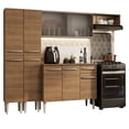 thumbnail image 1 of Cocina Integral Completa 229cm Emilly Madesa 08 - Marrón, 1 of 9