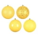 thumbnail image 1 of Adornos navideños Vickerman, bola amarilla mate brillante de 3 pulgadas, 16 unidades, 1 of 1