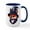 White/Navy Inside, variant on CafePress - Fox Wizard Magic Fantasy - 15 oz Ceramic Large White Novelty Mug