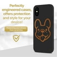 thumbnail image 2 of Case Yard Wooden Case for iPhone-X Soft TPU Silicone cover Slim Fit Shockproof Wood Protective Phone Cover for Girls Boys Men and Women Supports Wireless Charging Dog Face Design, 2 of 7
