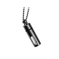 thumbnail image 4 of kurtrusly Cremation Urn Necklace Keepsake Pendant Container for Private Items Hair Men Black, 4 of 9
