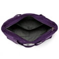 thumbnail image 4 of Badgley Mischka Fabric Nylon Travel Tote Bag in Purple, 4 of 5