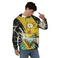 thumbnail image 4 of Simpsons Men's Hoodie With Color Drawstrings Sweatshirt Hooded Pullover Print Winter Coat Jacket 3x-Large, 4 of 9