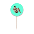 thumbnail image 1 of Live Muay Thai Martial Arts Competition Toothpick Flags Round Labels Party Decoration, 1 of 3