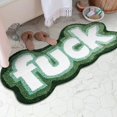 thumbnail image 1 of Colorful Funky Cute Bathroom Rugs Bath Mat Non Slip Rubber Backed Machine Washable, Rude Swear Words Trendy Aesthetic Unique Cool Shag Absorbent Bath Rug Funny Gift for Her/Him, 1 of 5