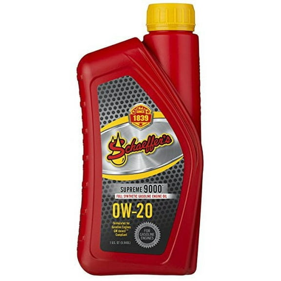 Schaeffer Oil 9005 Supreme Full Synthetic Motor Oil 0W-20, 1 qt