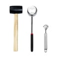 thumbnail image 2 of Juego de herramientas para abrir cocos, abridor de frutas, martillo de goma para quitar la carne de la cáscara de coco. 3 piezas, 2 of 9