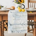 thumbnail image 5 of Burlap Table Runner 48 Inches Long, Winter Tree Forest White Snow Non-Slip Kitchen Table Runners for Dining Room Everyday Use Party Table Decorations Snowy Landscape, 5 of 9