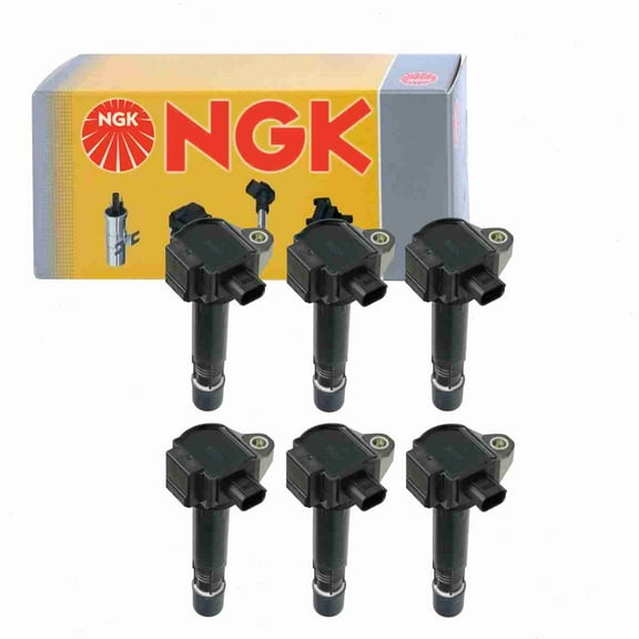 6 pc NGK 48886 Ignition Coils for 30520-5G0-A01 E1213 IC817 UF-713 UF713 Spark Plug Wire Boot
