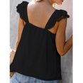thumbnail image 4 of Camisa sin mangas con volantes, blusa sin mangas con encaje y volantes Camisa sin mangas con encaje y volantes Blusa sin mangas con volantes Uso conveniente, 4 of 6