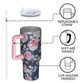 thumbnail image 4 of OBREWU Pioneer Flower Tumbler with Handle and Lid,Pioneer Flower 40oz Double Wall Vacuum Insulated Tumbler,Cups Gift for Women and Men, 4 of 7
