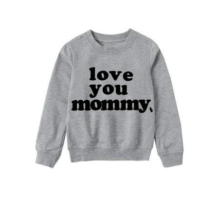 

ERTUTUYI Kid s Casual Printed Long Sleeved Round Neck Sweatshirt Gray XL