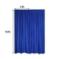 thumbnail image 3 of Efavormart 2 Pack | Royal Blue Fire Retardant Scuba Polyester Curtain Panel Backdrops Wrinkle Free With Rod Pockets - 10ftx10ft, 3 of 10