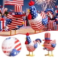 Agiufgs 2 Pack Fabric Patriotic Chicken Dolls, Festive Decoration with ...