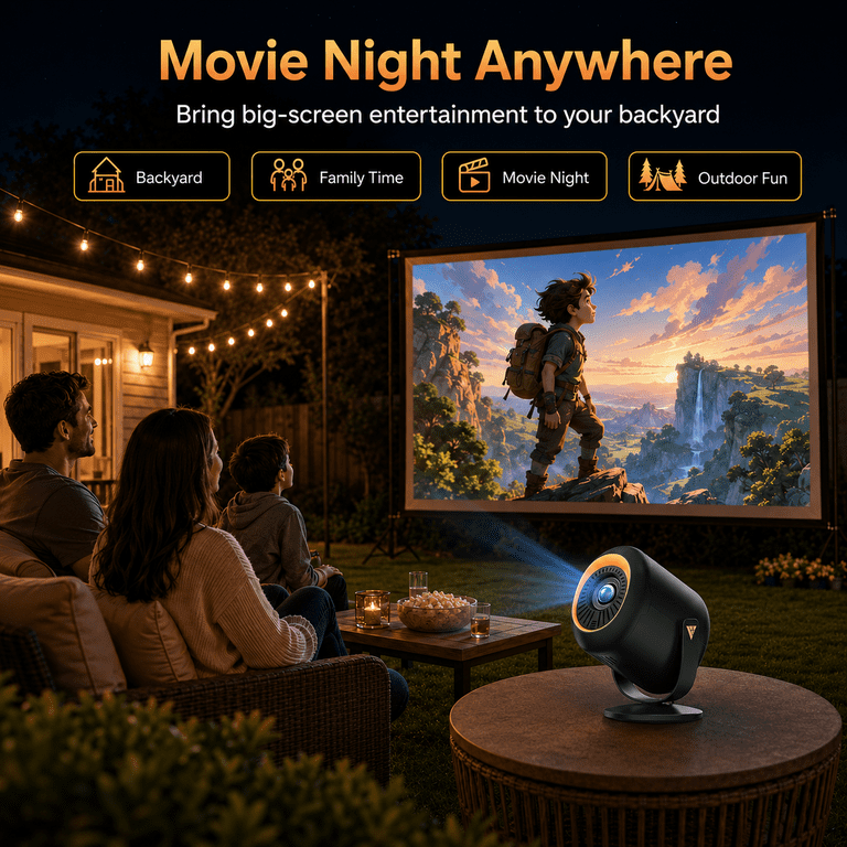 Vamvo VF21 Native 1080P Portable Mini Projector photo 4