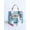 Blue, variant on Women Fashion Simplicity Solid Color Handbag Niche Design Silk Scarf Mini Chain Single Shoulder Crossbody Bag