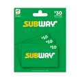 Subway Multi Pack 30 Gift Card
