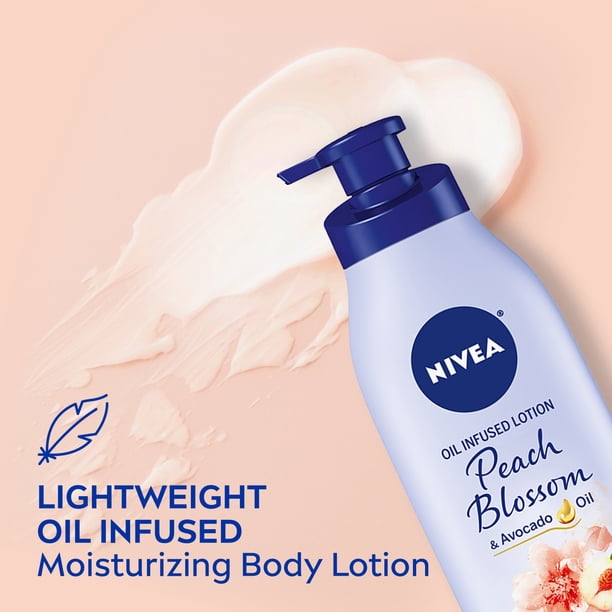 NIVEA Oil Infused Peach Blossom and Avocado Oil Body Lotion for