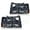 Smoky Lens Chrome Housing Amber Reflector, variant on PIT66 Headlights HeadLamps w/Corner Signal Bumper Lamps Clear Lens Black Housing Clear Reflector Fit for 92-96 Ford F150/250/350 Bronco