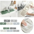 thumbnail image 4 of 2025 New Kitchen Splash Guard For Sink, Kitchen Sink Splash Guard Sink Draining Pad Behind Faucet, Faucet Mat for Kitchen Sink, Keep Countertops Dry Splash Guard (Green, Large), 4 of 10