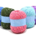 thumbnail image 5 of Farfi 50g Dots Knitting Sewing Thread Scarf Sweater Hat Crochet Craft DIY Woolen Yarn (Purple), 5 of 13