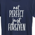 thumbnail image 3 of Instant Message - Not Perfect Just Forgiven - Women's Short Sleeve Graphic T-Shirt, 3 of 6