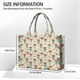thumbnail image 3 of Large Capacity Tote Bag,Beige Highland Cow Flower Pajama Pattern Handbag Fashion Luxury Tote Bag,15.7"x13"x 5.1" Inches,Laptop Compatible, 3 of 6