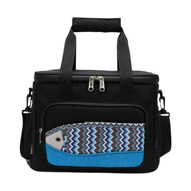Paquete de hieleras térmicas para picnic, actividades al aire libre y playa. Negro S