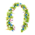 thumbnail image 3 of 6.23 pies Pascua guirnalda Artificial Spring Garland Decoración del hogar Ornamento colgante para chimenea de gabinete Estante de vacaciones de jardín Estilo D, 3 of 8