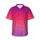 thumbnail image 1 of Balery Light Purple Glitter Camisas hawaianas de manga corta para hombre, camisas playeras de corte holgado, camisas de vacaciones con botones,Medium, 1 of 7