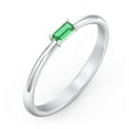 thumbnail image 3 of East-West Stackable Baguette Ring in 10K White Gold, 3 of 3