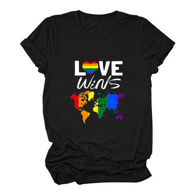 Pompotops T-Shirt Décontracté à Manches Courtes Imprimé Coloré pour Femmes